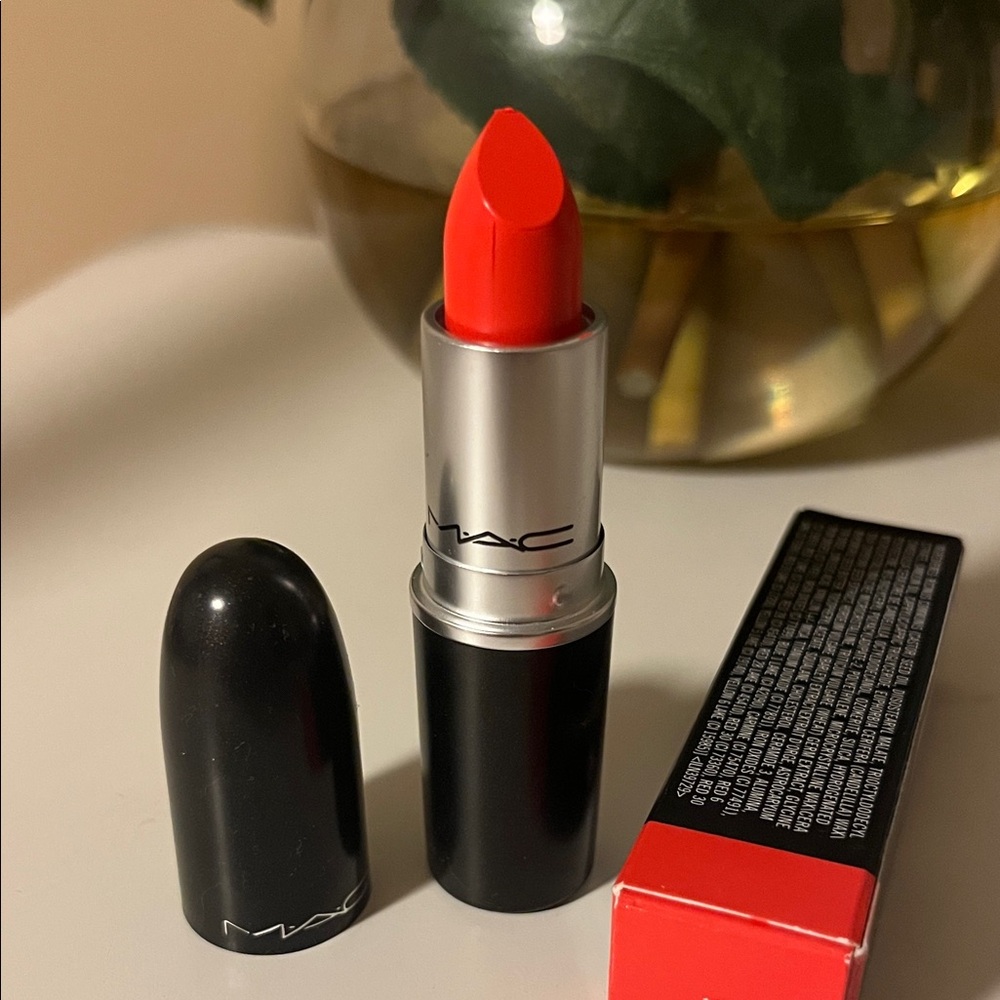 MAC Cosmetics Lipstick — Bright Red-Orange Cream Shade